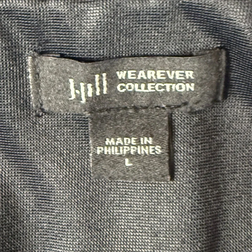 J Jill Wearever Pants Womens Large Black Straight Leg Pull On Stretch Twill